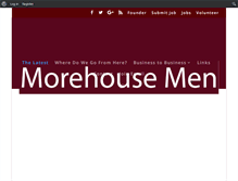 Tablet Screenshot of morehousemen.com